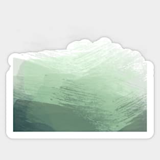 Nature Green Modern Art Abstract Landscape Sticker